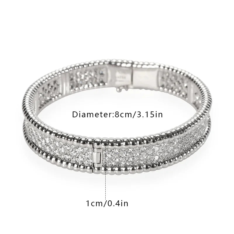 Sterling Silver Cubic Zirconia Bangle Tennis Bracelets