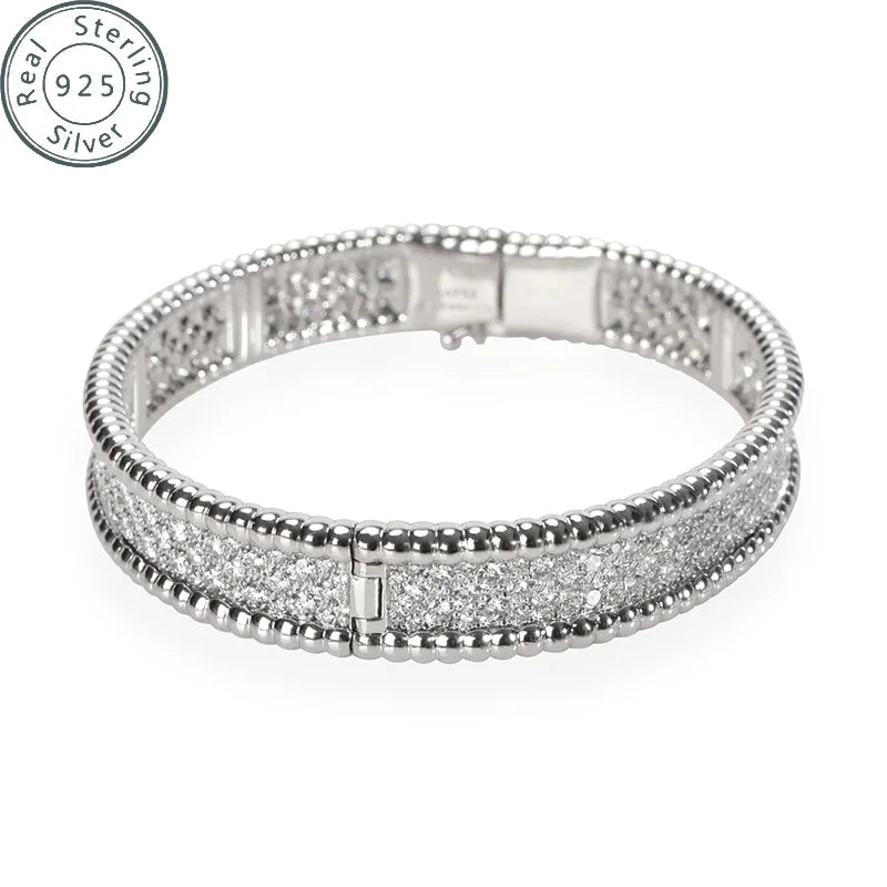 Sterling Silver Cubic Zirconia Bangle Tennis Bracelets
