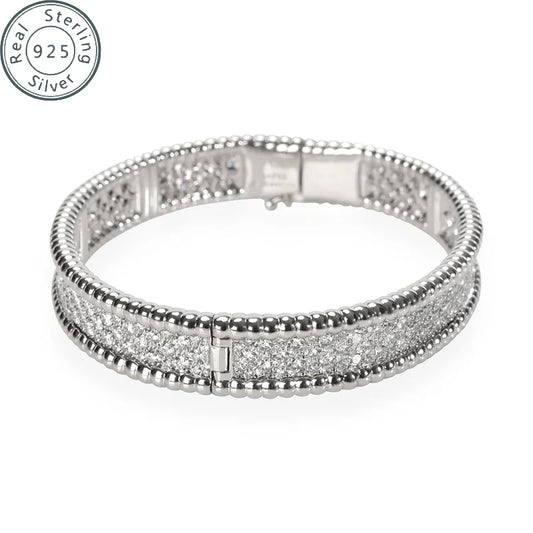 Sterling Silver Cubic Zirconia Bangle Tennis Bracelets