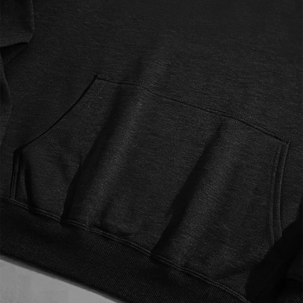 Forest Sunset Landscape Black Hoodie