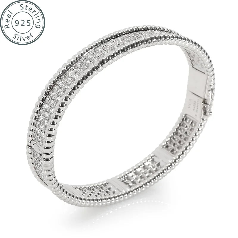 Sterling Silver Cubic Zirconia Bangle Tennis Bracelets
