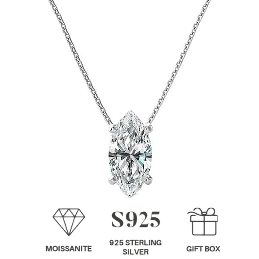 Women's Sterling Silver Mozambique Diamond Pendant Necklace