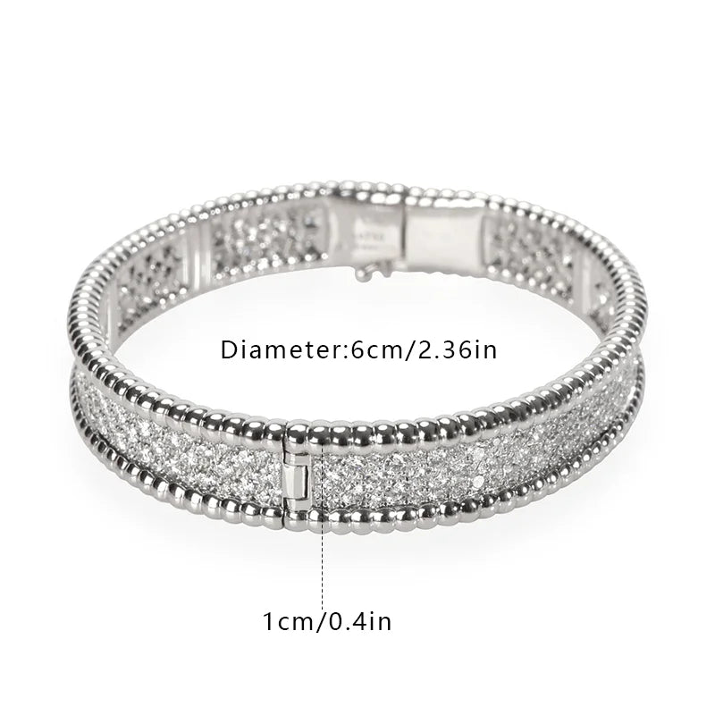 Sterling Silver Cubic Zirconia Bangle Tennis Bracelets