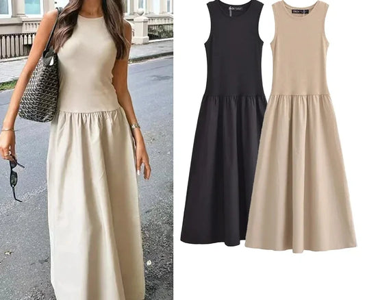 Women's Drop Waist Long Dresses