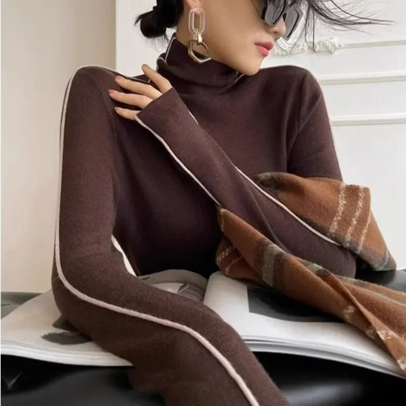 Women's Slim Fit Fashion Turtleneck