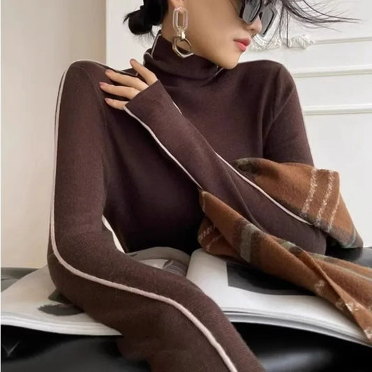 Women's Slim Fit Fashion Turtleneck