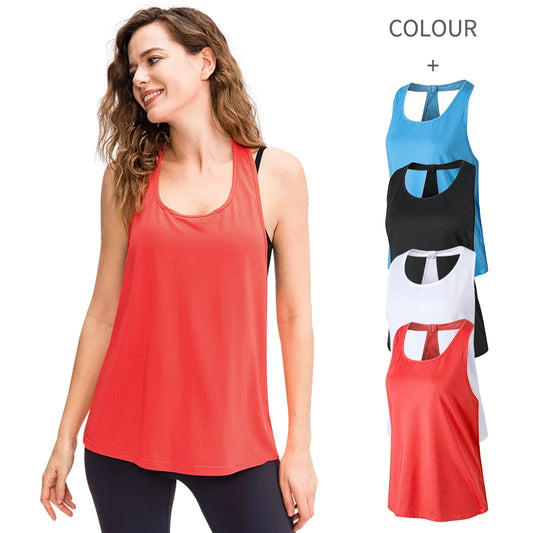 Sleeveless Racerback Sport Tank Tops For Women