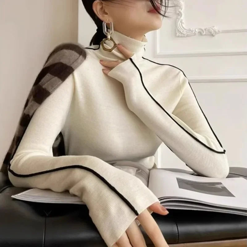 Women's Slim Fit Fashion Turtleneck