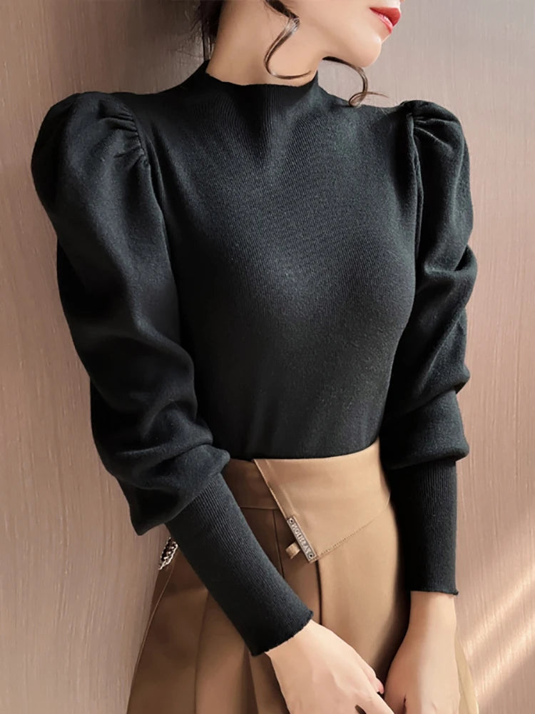 Puff Sleeve Women's Sweater