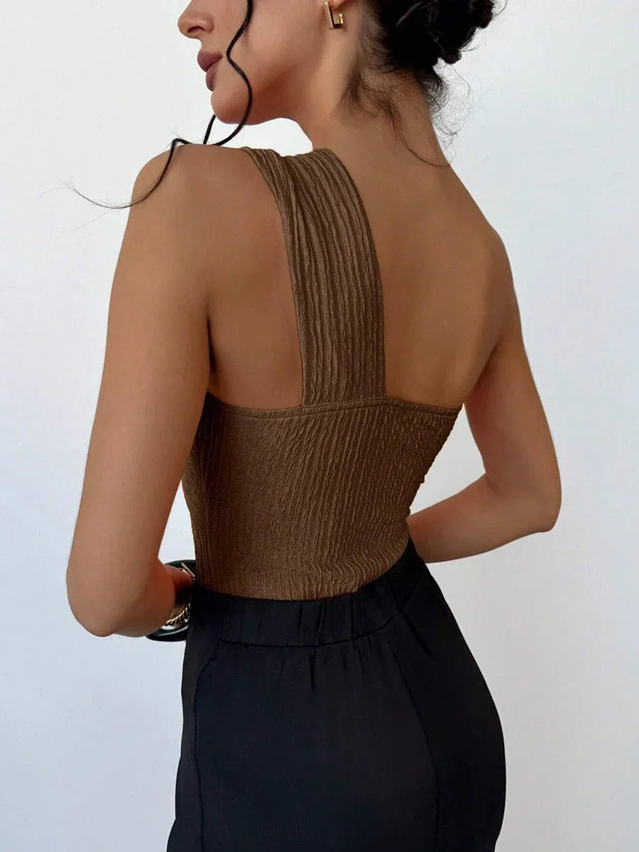 Women's One Piece One Shoulder Swimwear