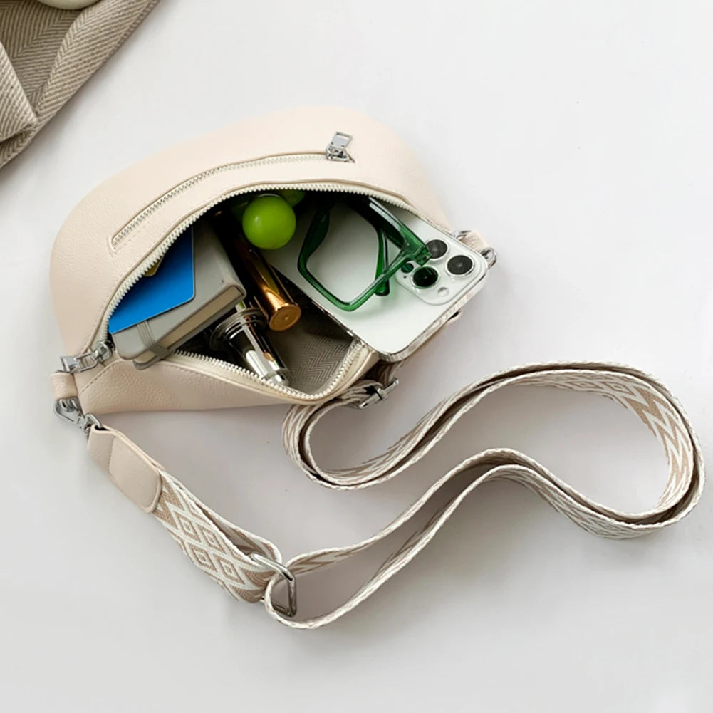 Women Stylish Crossbody Bag with Wide Strap