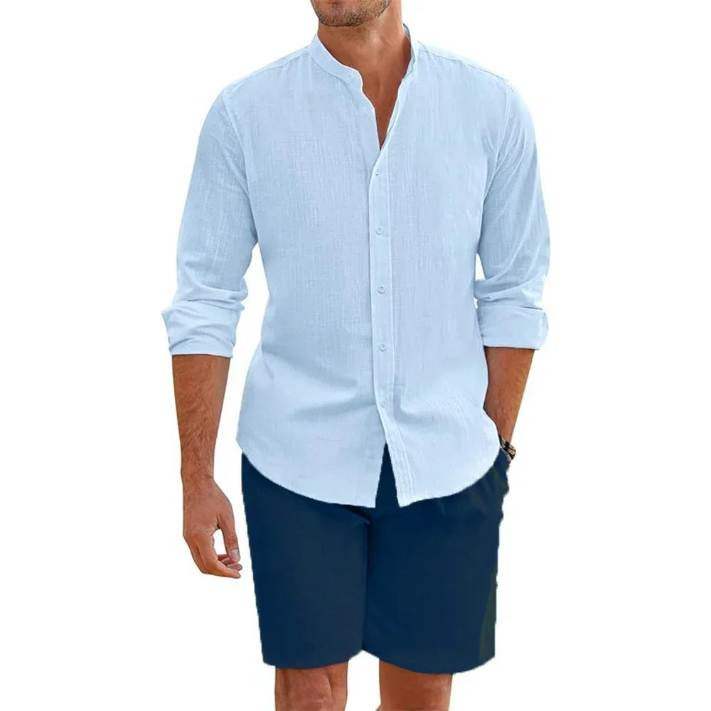Men's 2 pcs Cotton Linen Set