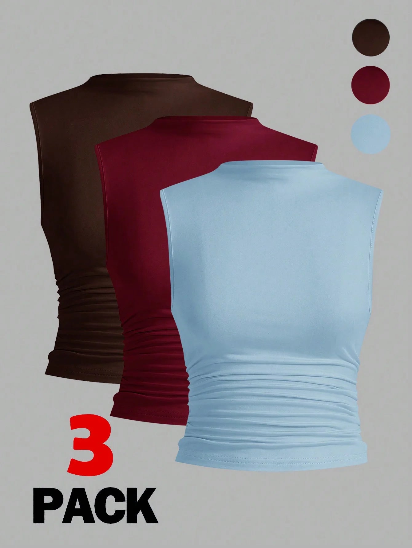 Women's casual slim-fit sleeveless top