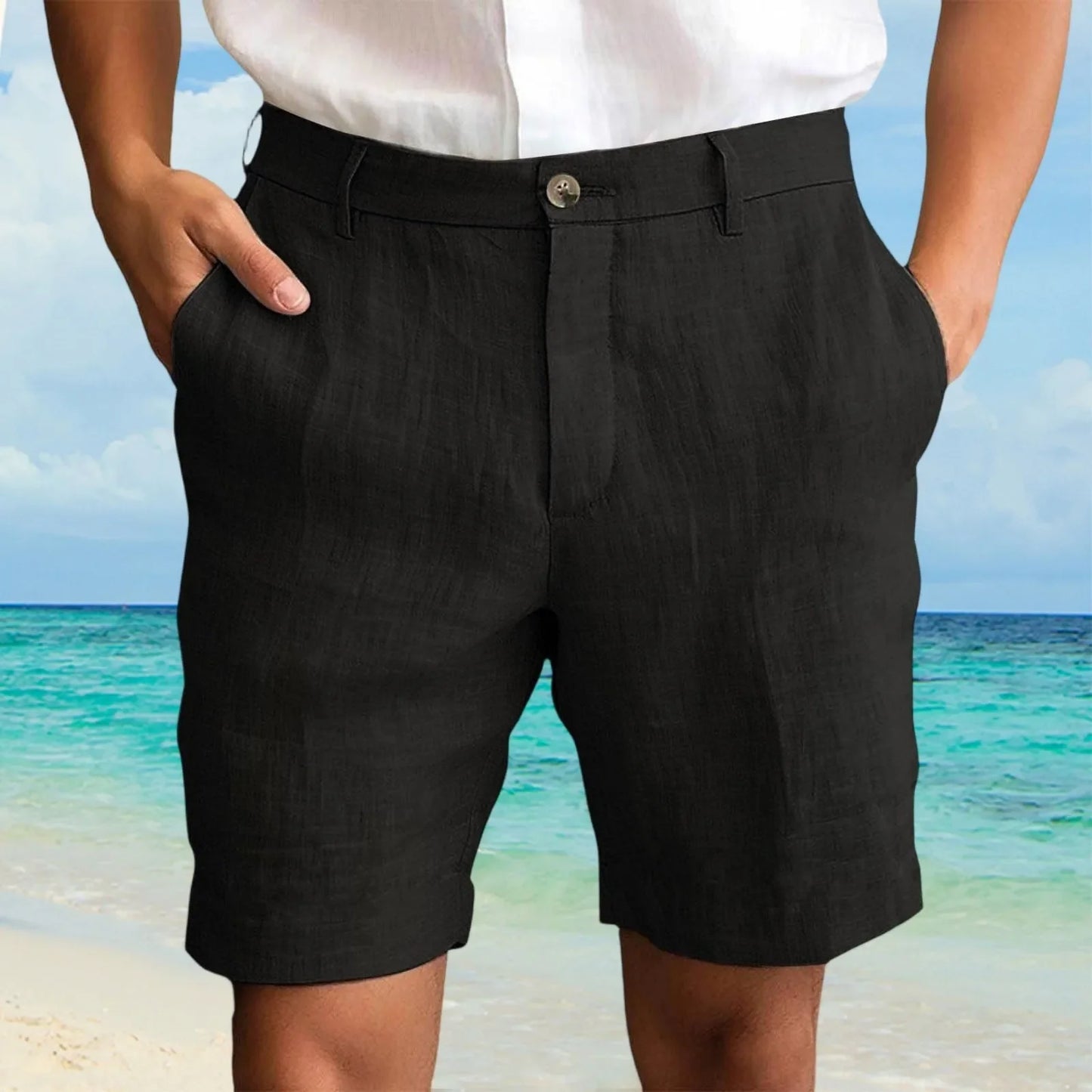 Men's Cotton Linen Shorts