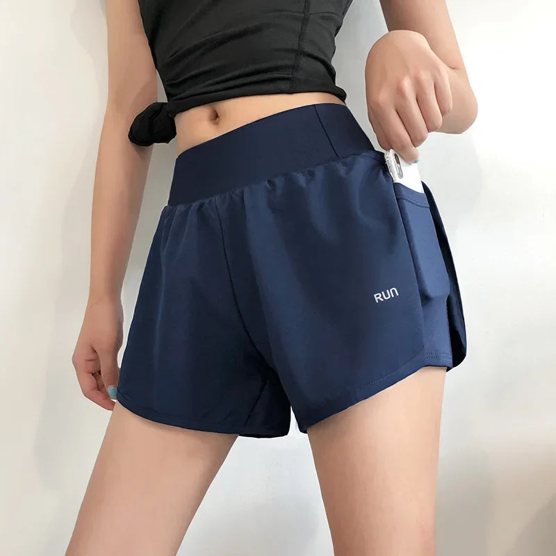 Women's Fitness Shorts With Pocket