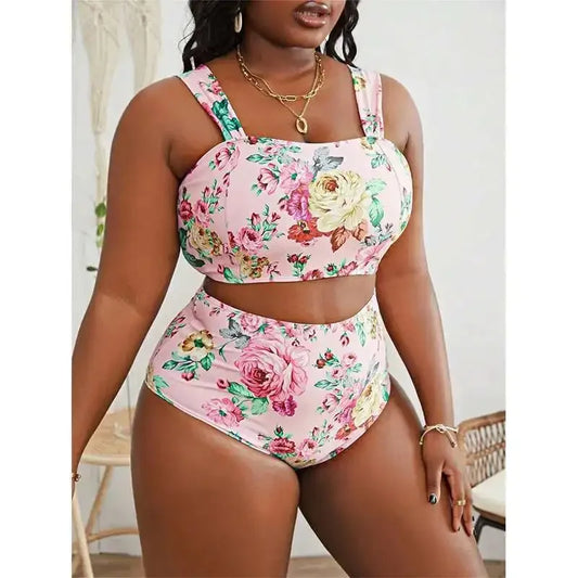 Women's Plus Size Split Swimsuit