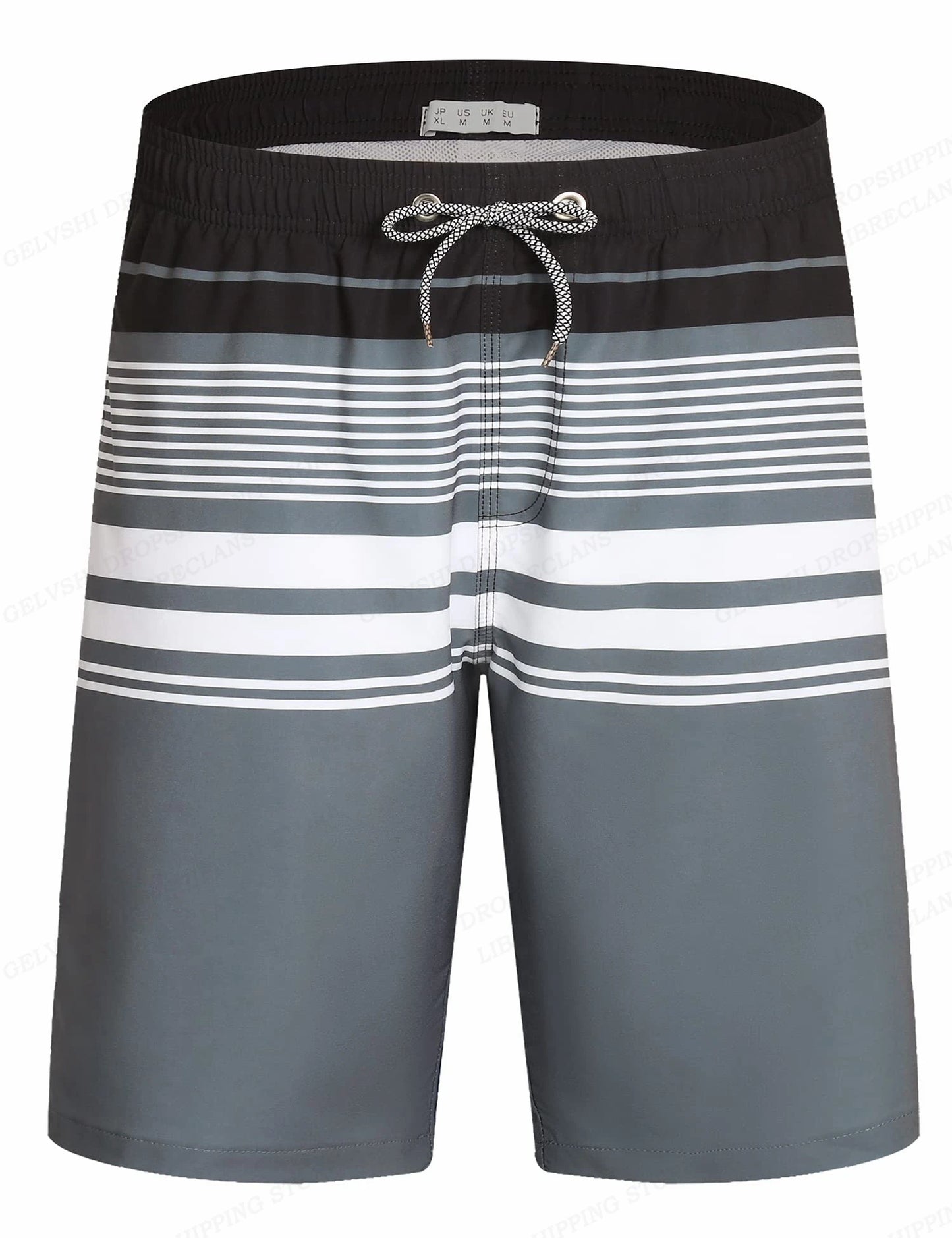Striped Beach Shorts Men