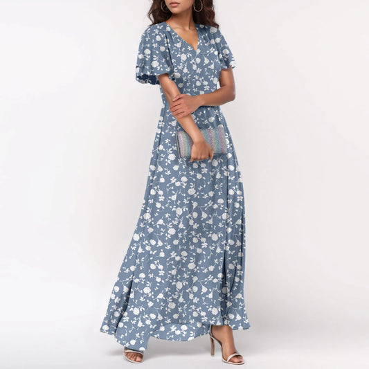 Women's Casual Short Sleeve Maxi Dresses