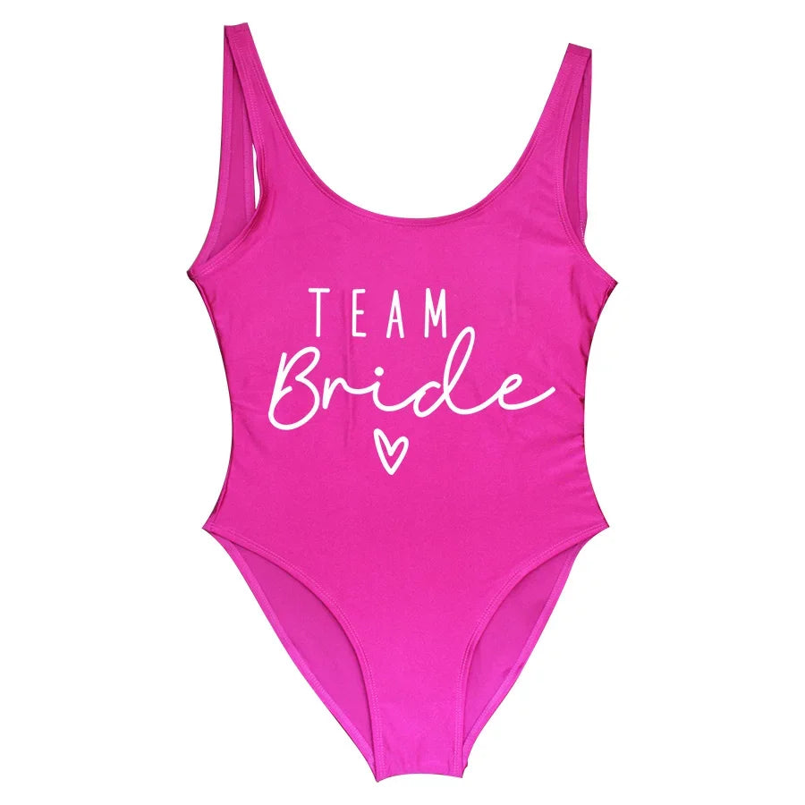 Women's Bridal Team Bride One-Piece Swimsuit