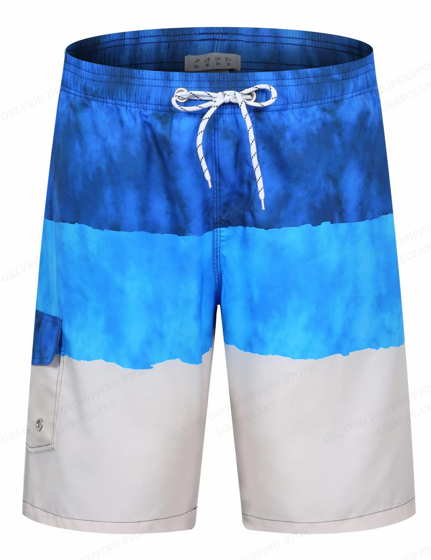 Striped Beach Shorts Men