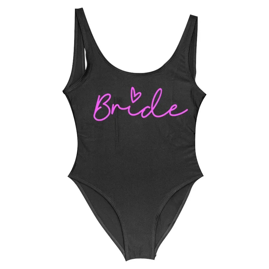 Women's Bridal Team Bride One-Piece Swimsuit