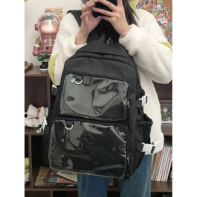 Japanese Kawaii Itabag Transparent Backpack for Women