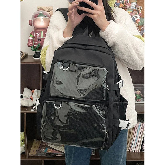 Japanese Kawaii Itabag Transparent Backpack for Women