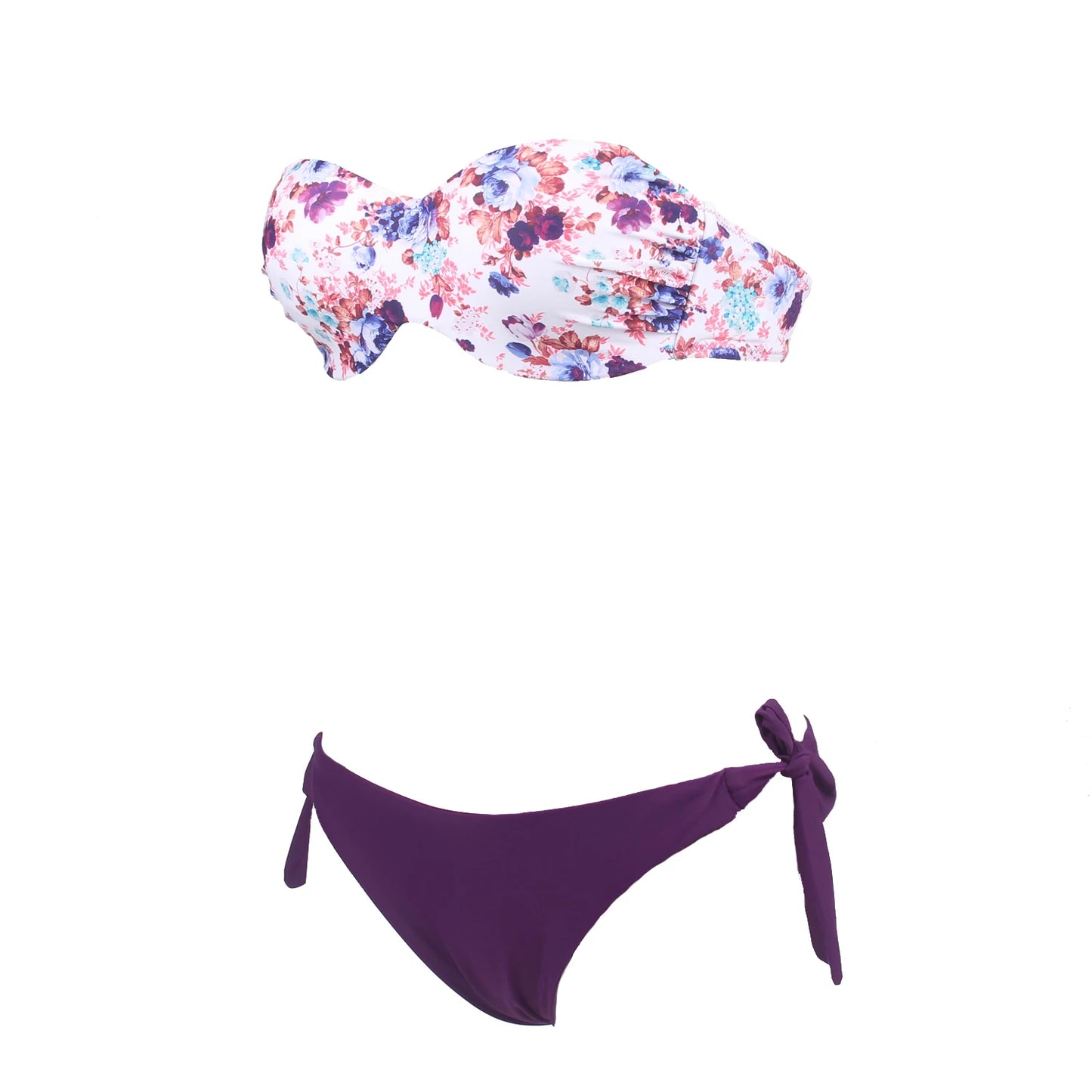 Women's Bikini Push Up Halter Floral Brazilian Bathing Suit