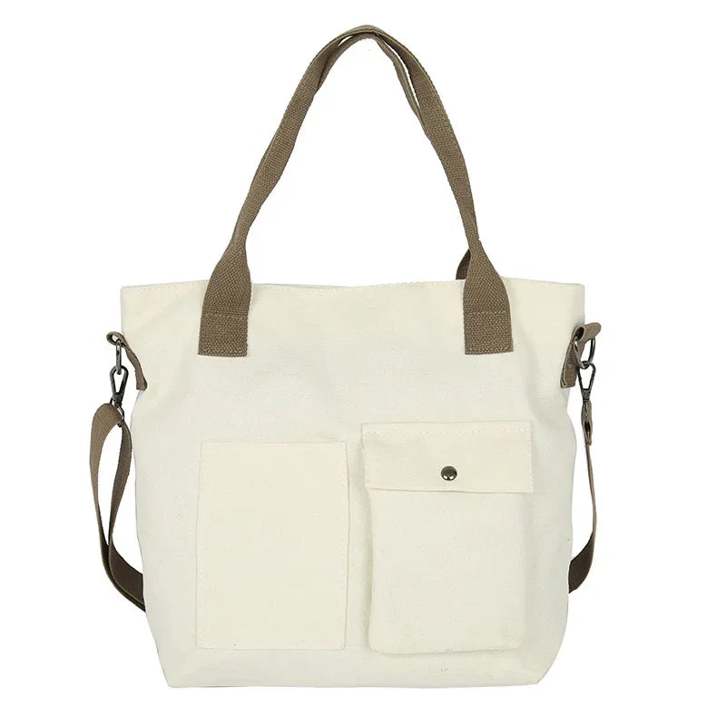 Fashion Canvas Large Shoulder Handbag