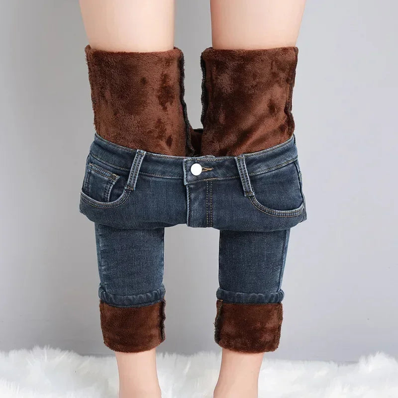 Women's Plush Stretch Thermal Skinny Jeans