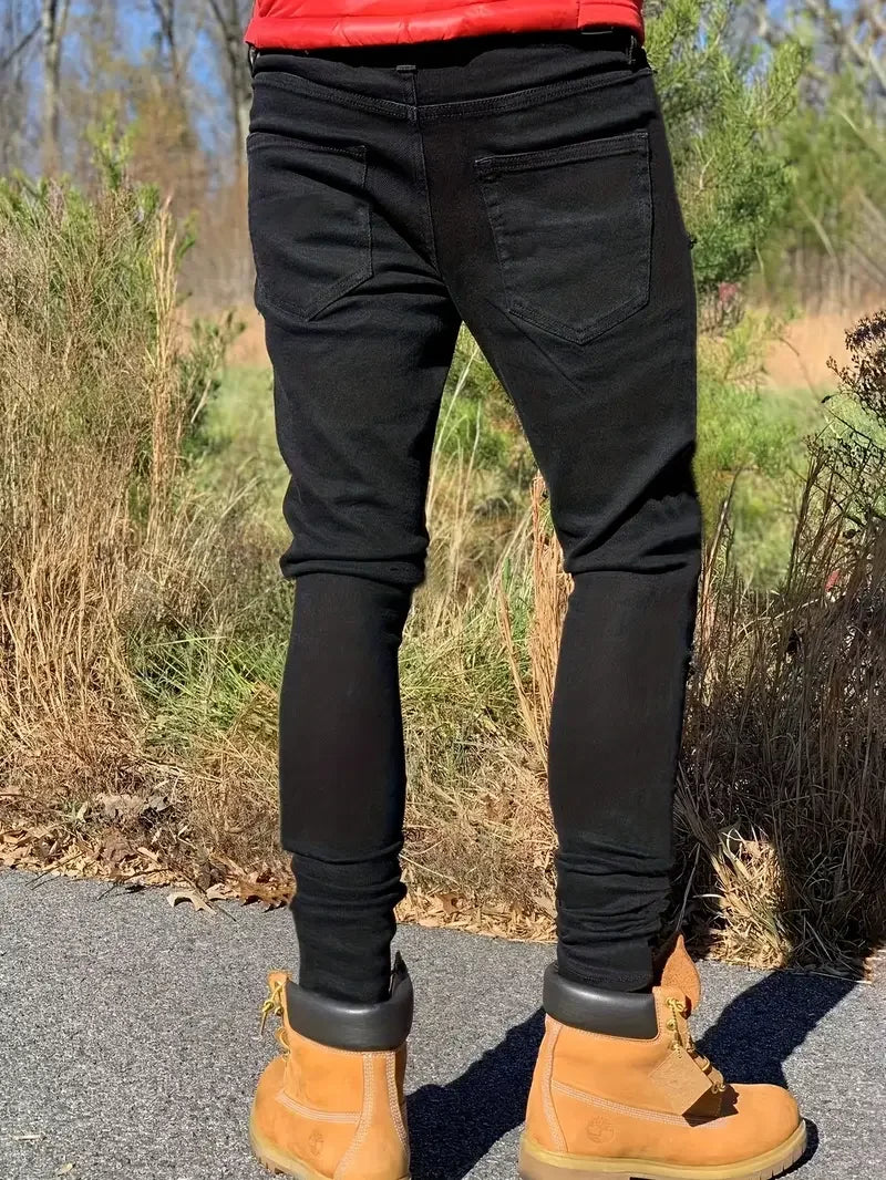 Men's Slim-fit Washed Jeans