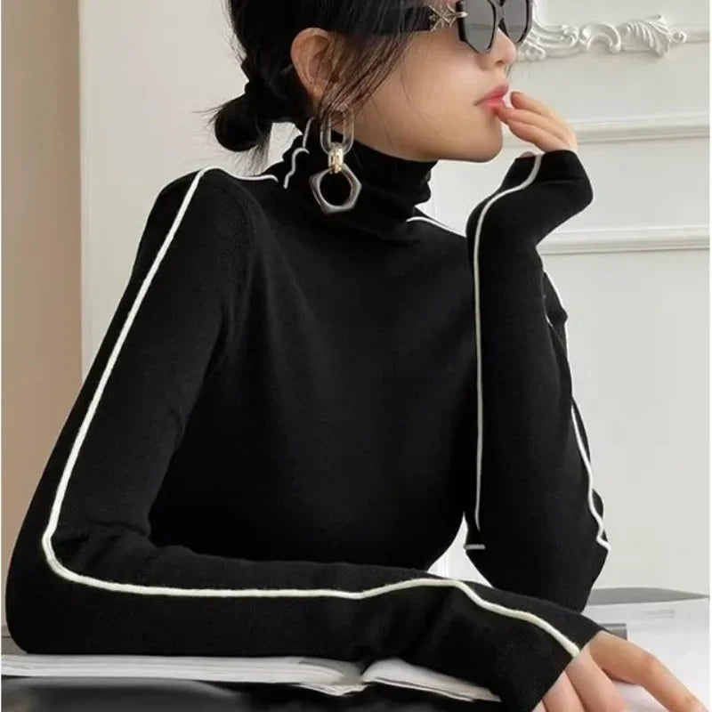 Women's Slim Fit Fashion Turtleneck