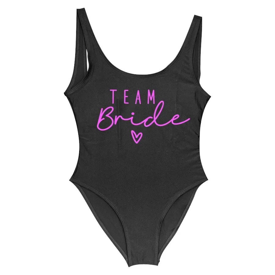 Women's Bridal Team Bride One-Piece Swimsuit