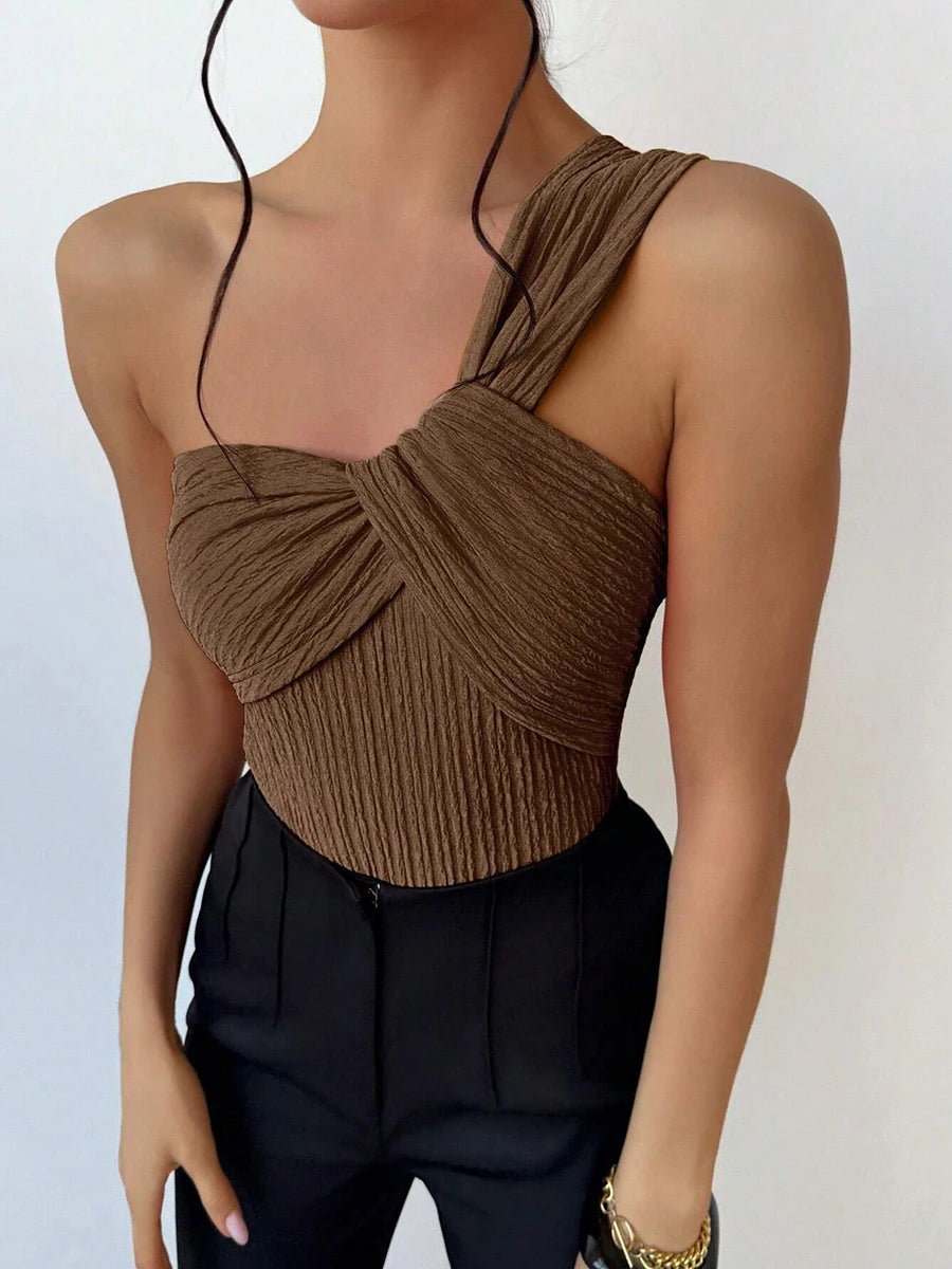 Women's One Piece One Shoulder Swimwear