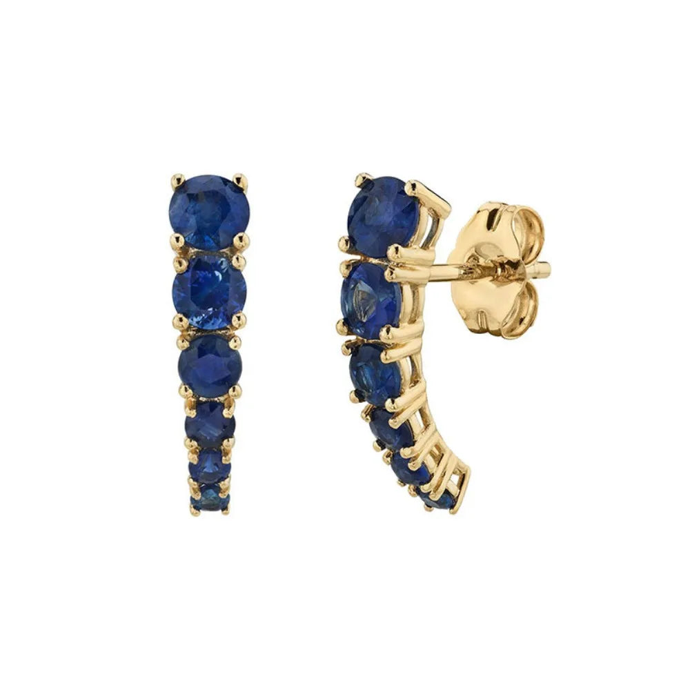 Women's Blue Geometric Earrings