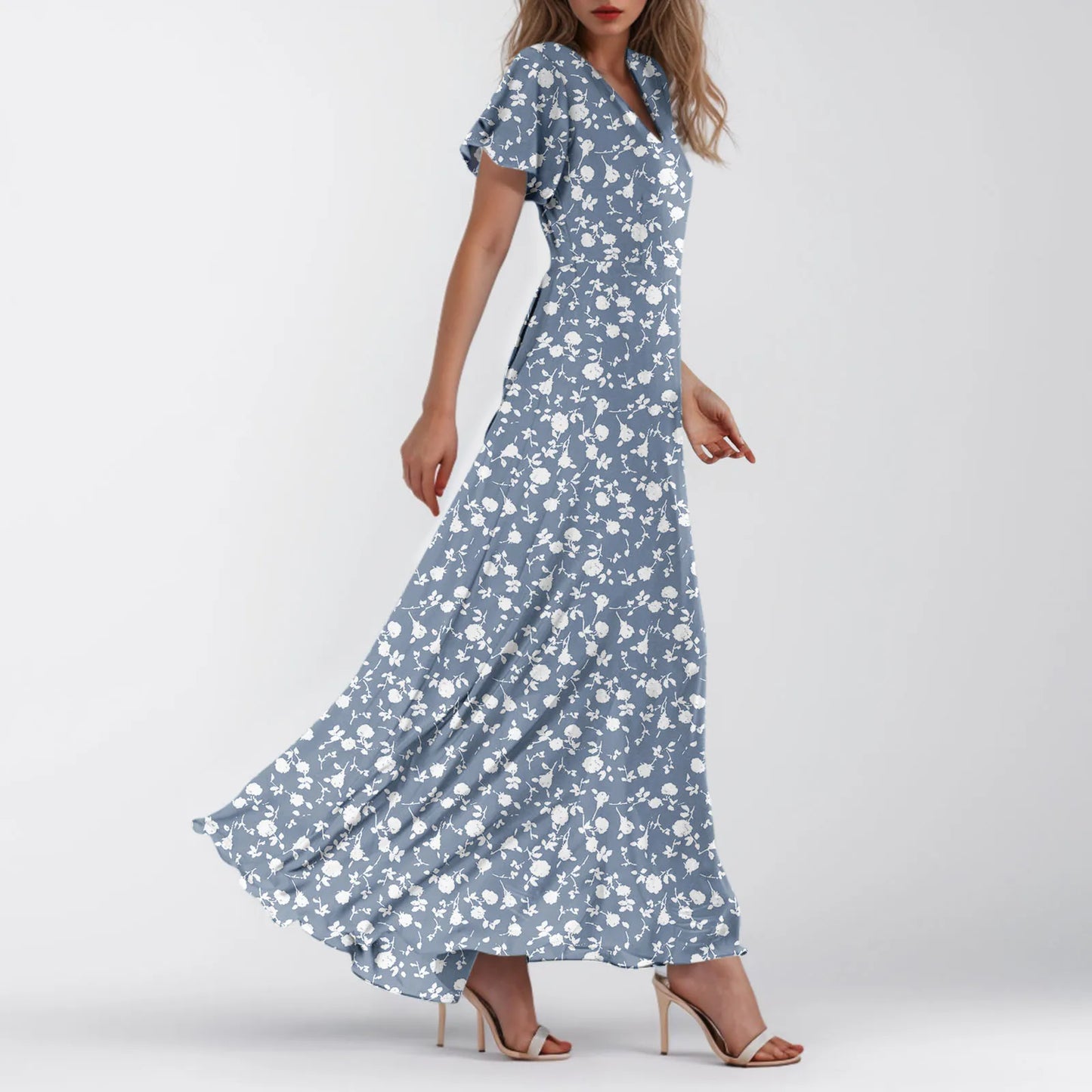 Women's Casual Short Sleeve Maxi Dresses