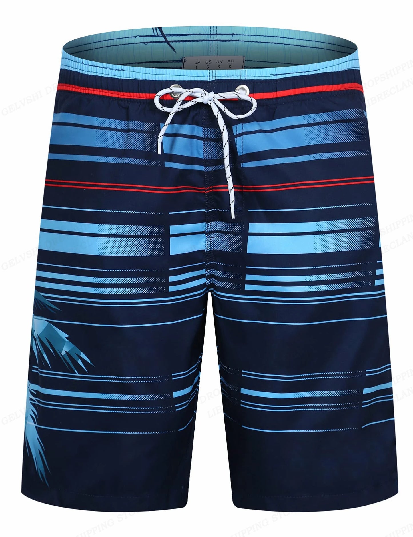 Striped Beach Shorts Men