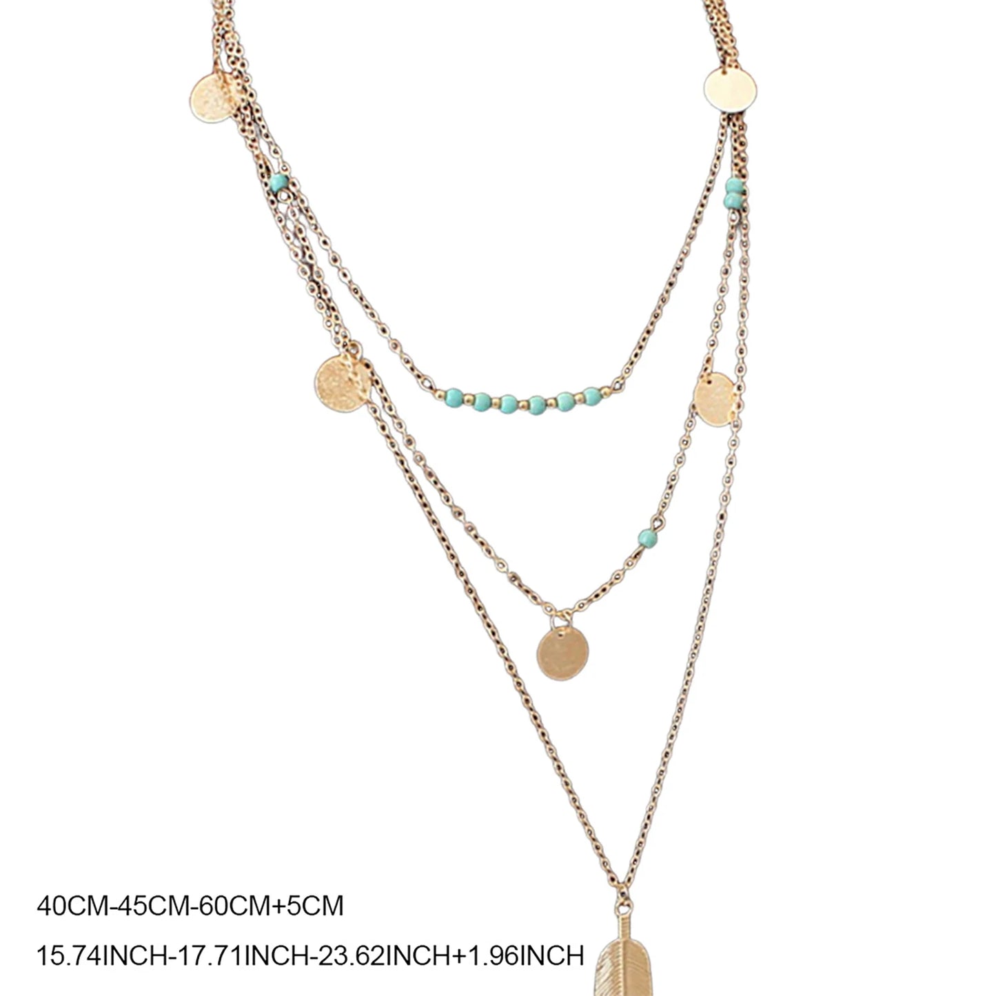Women's Feather Pendant Necklace