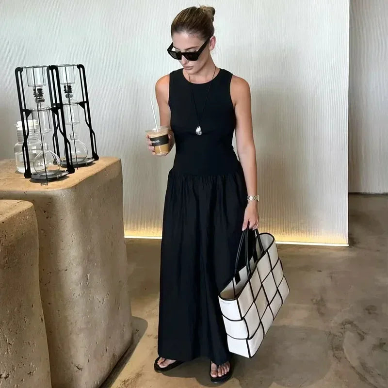 Women's Drop Waist Long Dresses