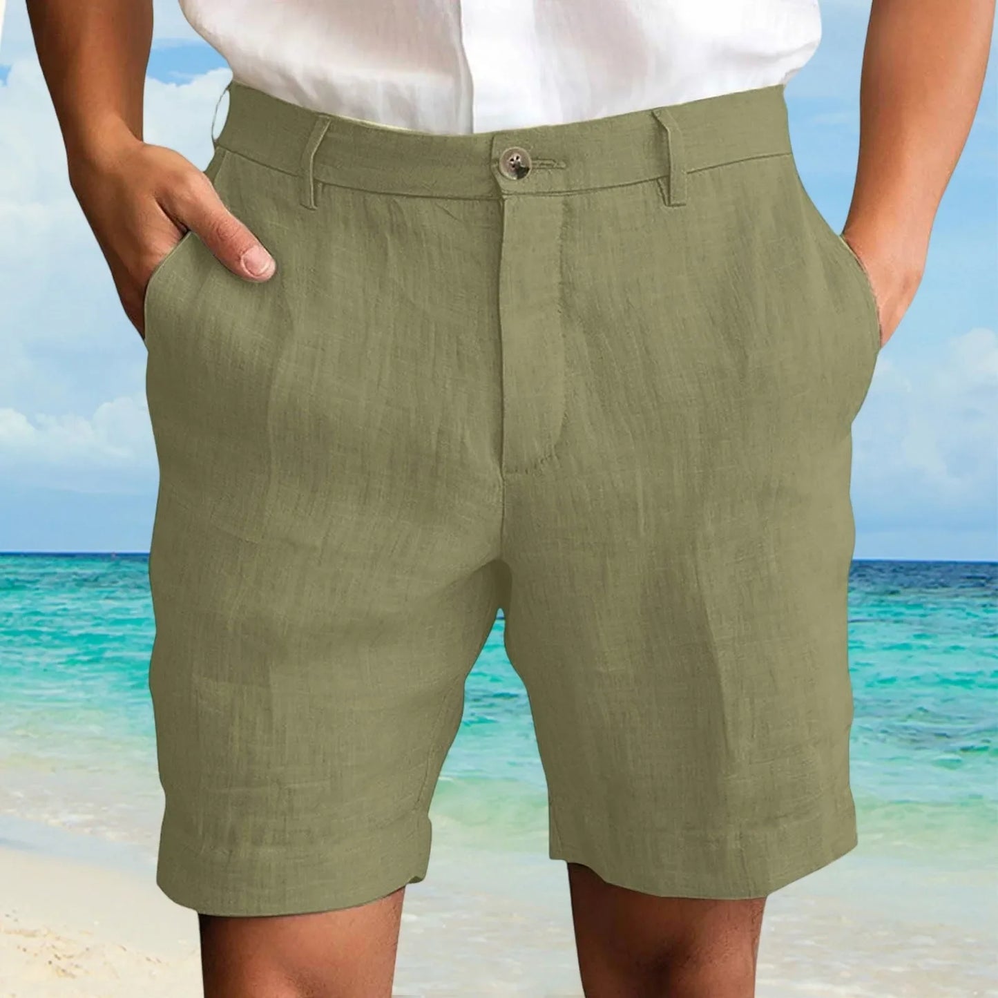 Men's Cotton Linen Shorts