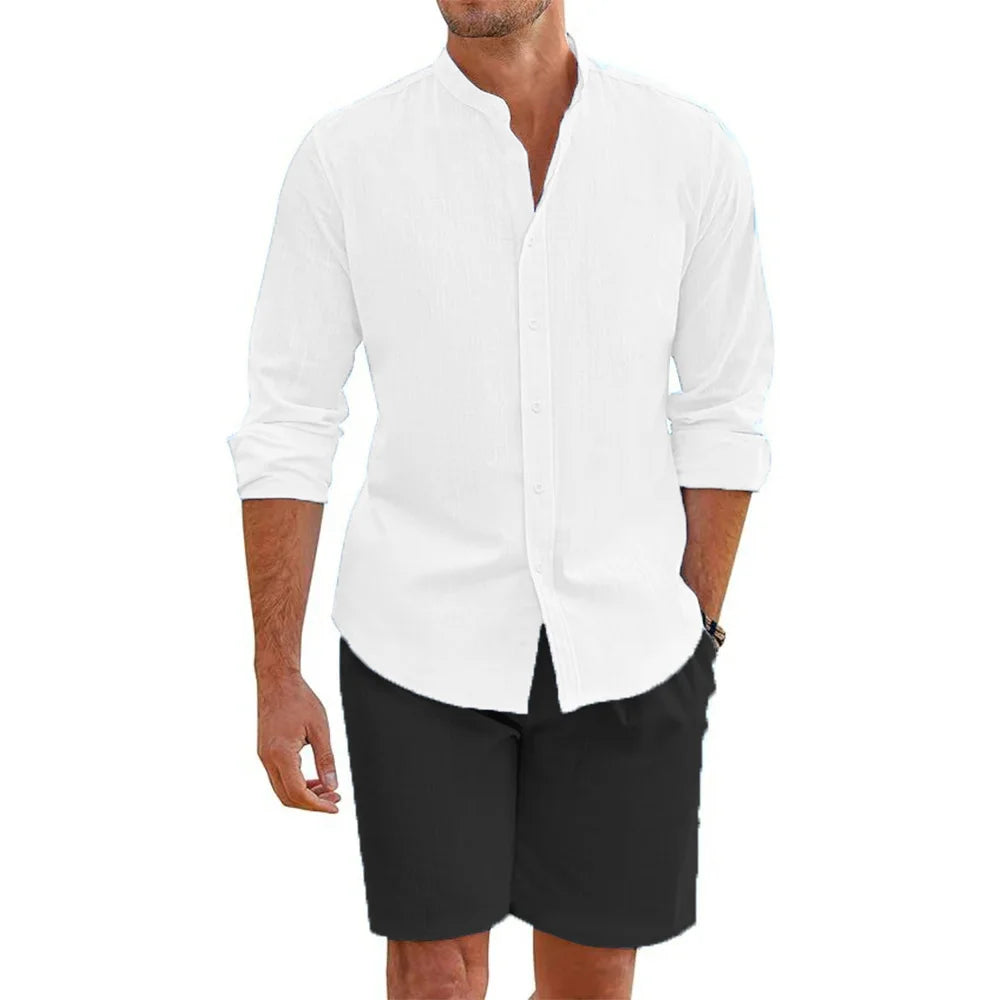 Men's 2 pcs Cotton Linen Set