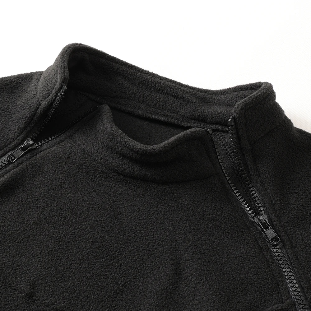 Men's Military Sweater with Zippers