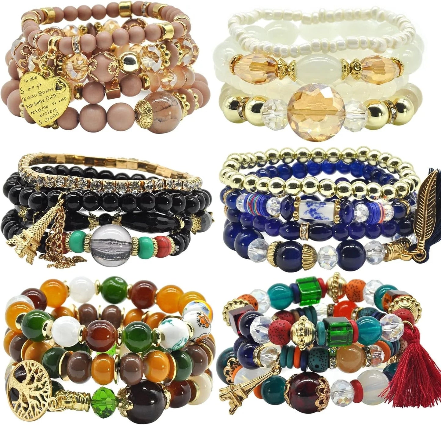 Beaded Bracelet Sets for Women