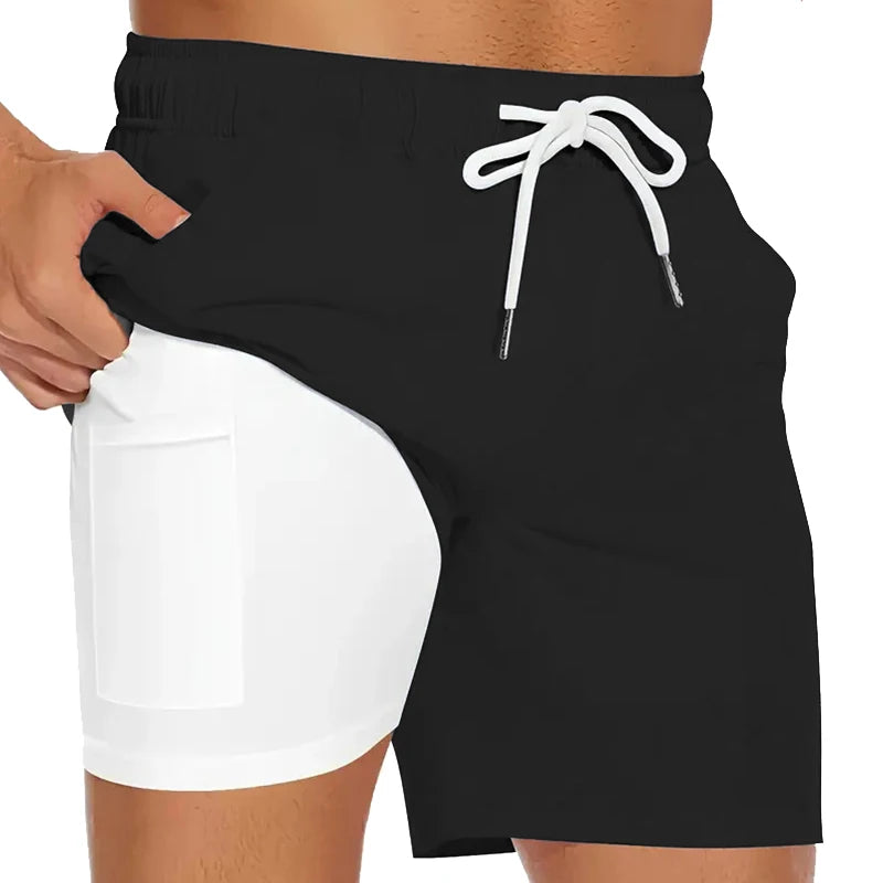Men's Swim Trunks with Compression Liner