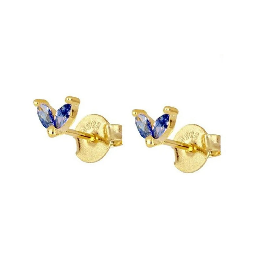 Women's Blue Geometric Earrings