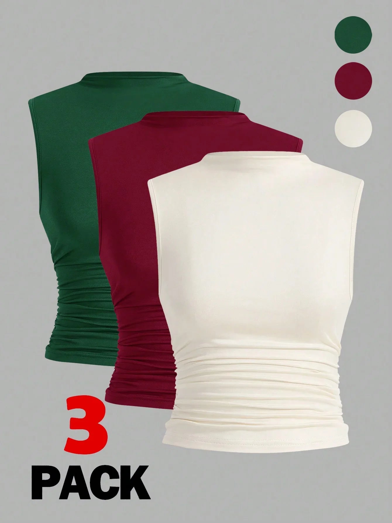 Women's casual slim-fit sleeveless top