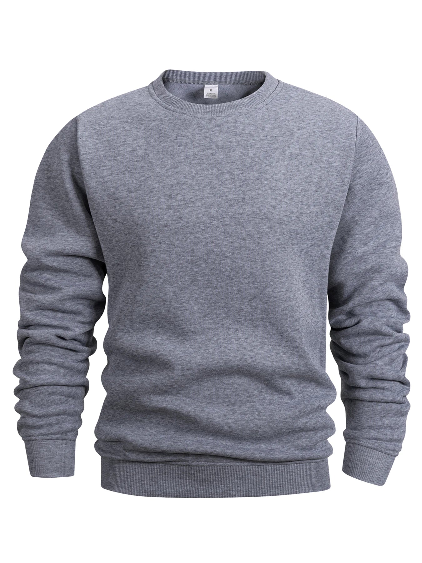 Men's Solid Color Crew Neck Sweatshirt