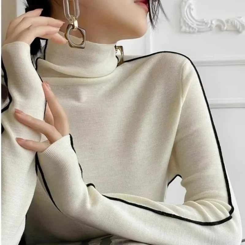 Women's Slim Fit Fashion Turtleneck
