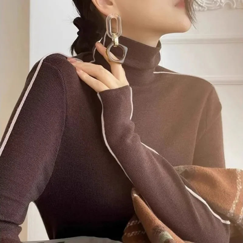 Women's Slim Fit Fashion Turtleneck