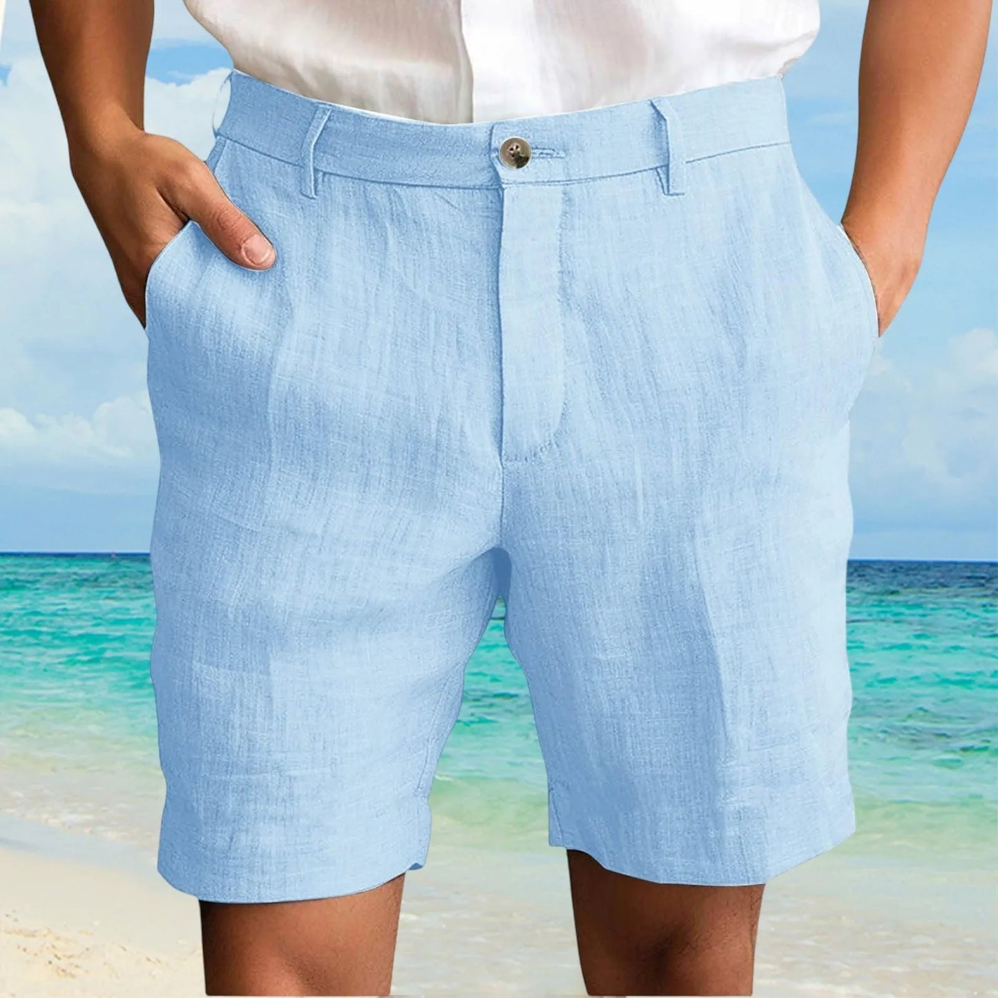 Men's Cotton Linen Shorts